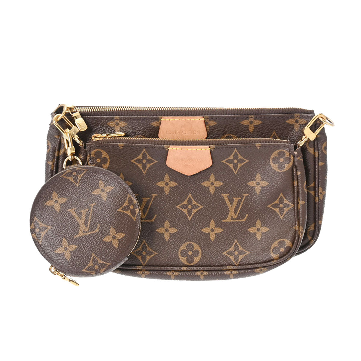 LOUIS VUITTON ルイヴィトン モノグラム ミュルティ ポシェット アクセソワール ブラウン カーキ M44813 レディース  モノグラムキャンバス ショルダーバッグ ABランク 中古 - クーポンの入手方法