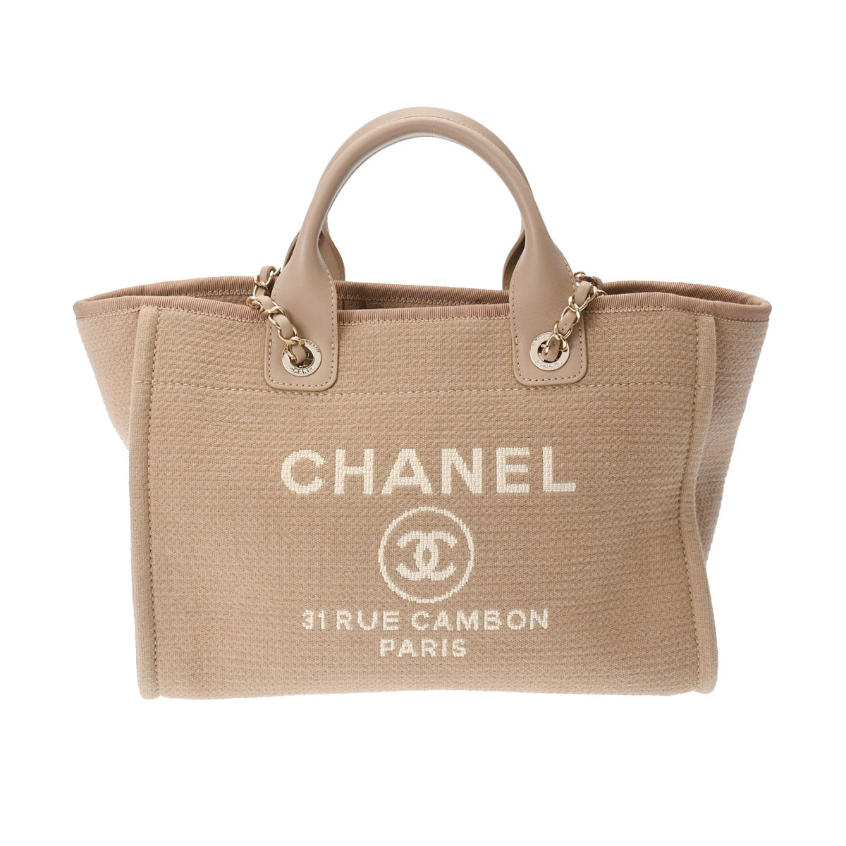 シャネルショッピングトート 2WAY 42992 ベージュ ゴールド金具 レディース キャンバス トートバッグ AS3351 CHANEL 中古 –  銀蔵オンライン