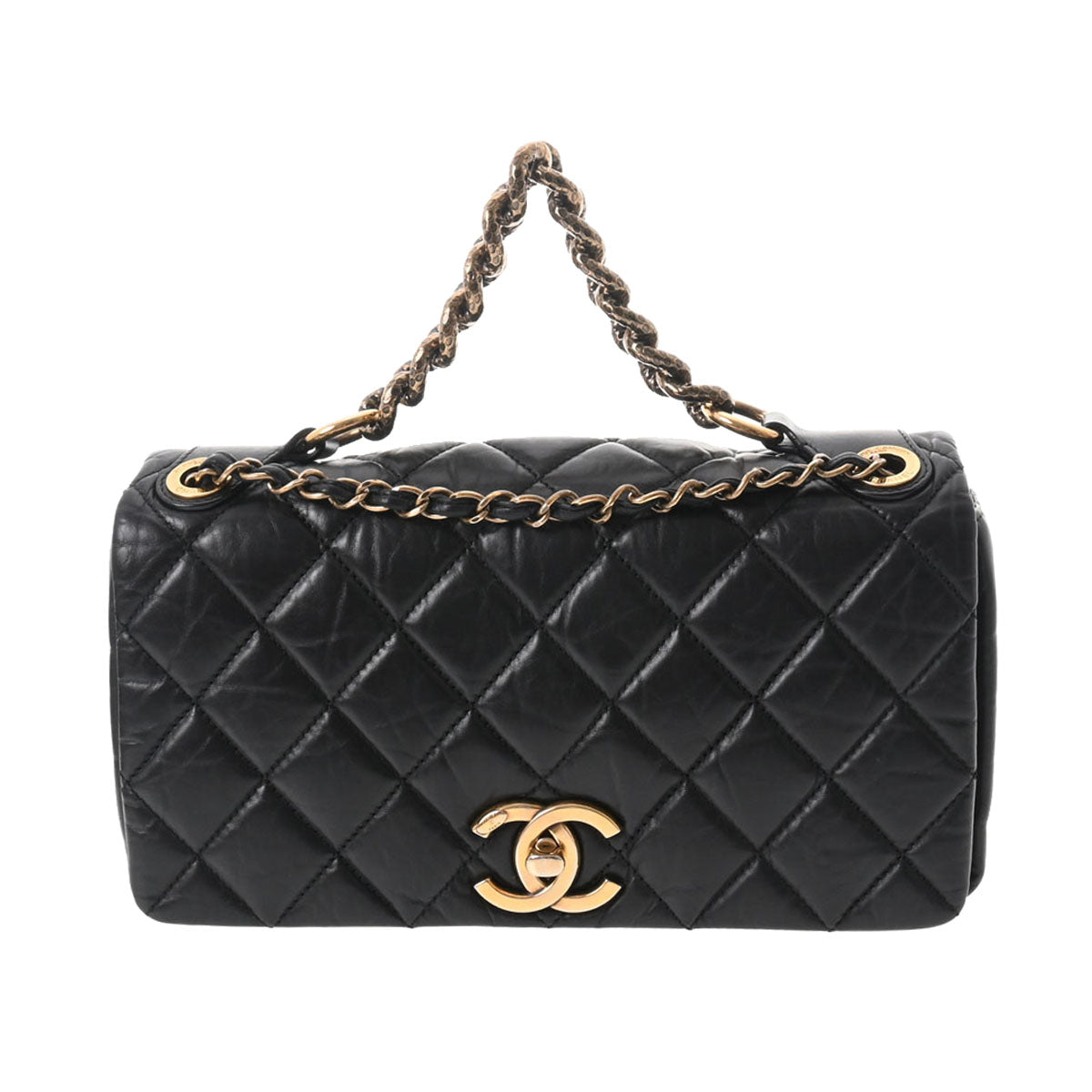 CHANEL シャネル マトラッセ チェーン 2WAY 黒 ゴールド金具 レディース ラムスキン ショルダーバッグ ABランク 中古 - 商品を売る