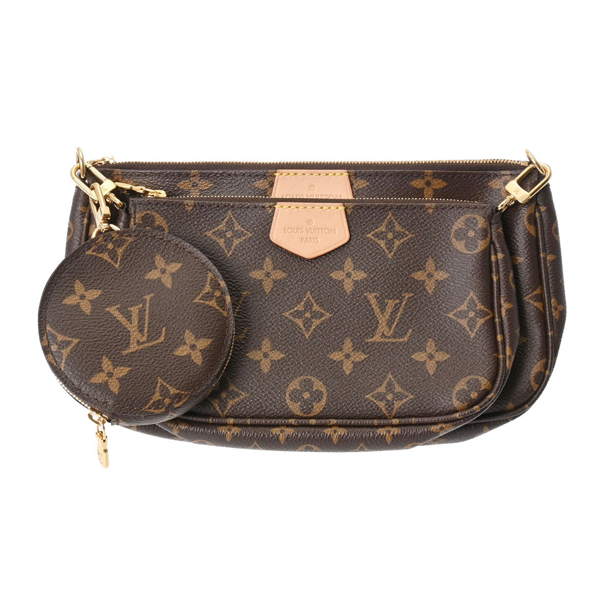 LOUIS VUITTON ルイヴィトン モノグラム ミュルティ ポシェットアクセソワール ローズクレール M44840 レディース  モノグラムキャンバス ショルダーバッグ Aランク 中古 - 秋冬再販