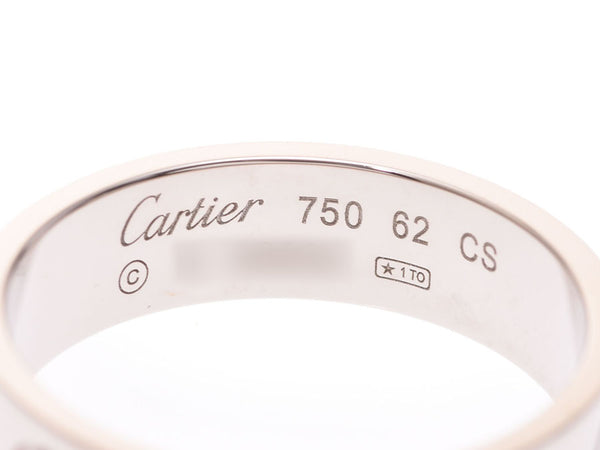 カルティエ ラブリング #62 メンズ WG 9.4g 指輪 Aランク 美品 CARTIER 中古 銀蔵