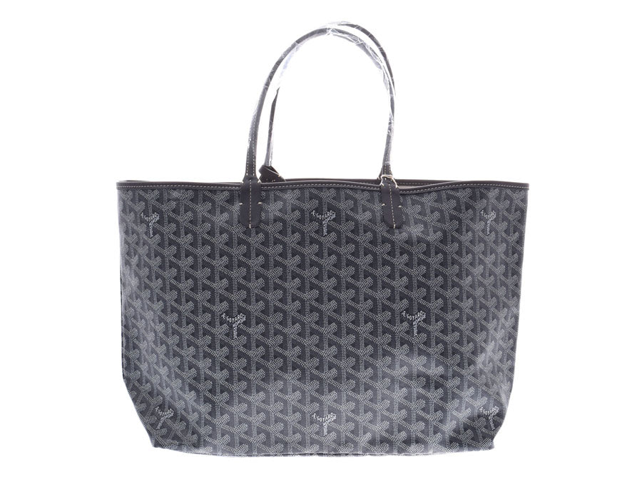 ゴヤール サンルイPM グレー レディース メンズ PVC トートバッグ 未使用 美品 GOYARD ポーチ付 中古 - 超人気新品