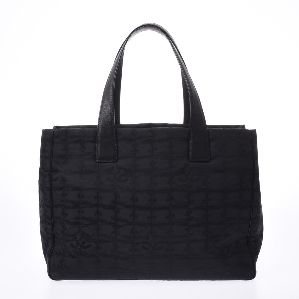 CHANEL シャネル ニュートラベルライン トートMM 黒 ユニセックス ナイロン/レザー トートバッグ Aランク 中古 - 激安大阪