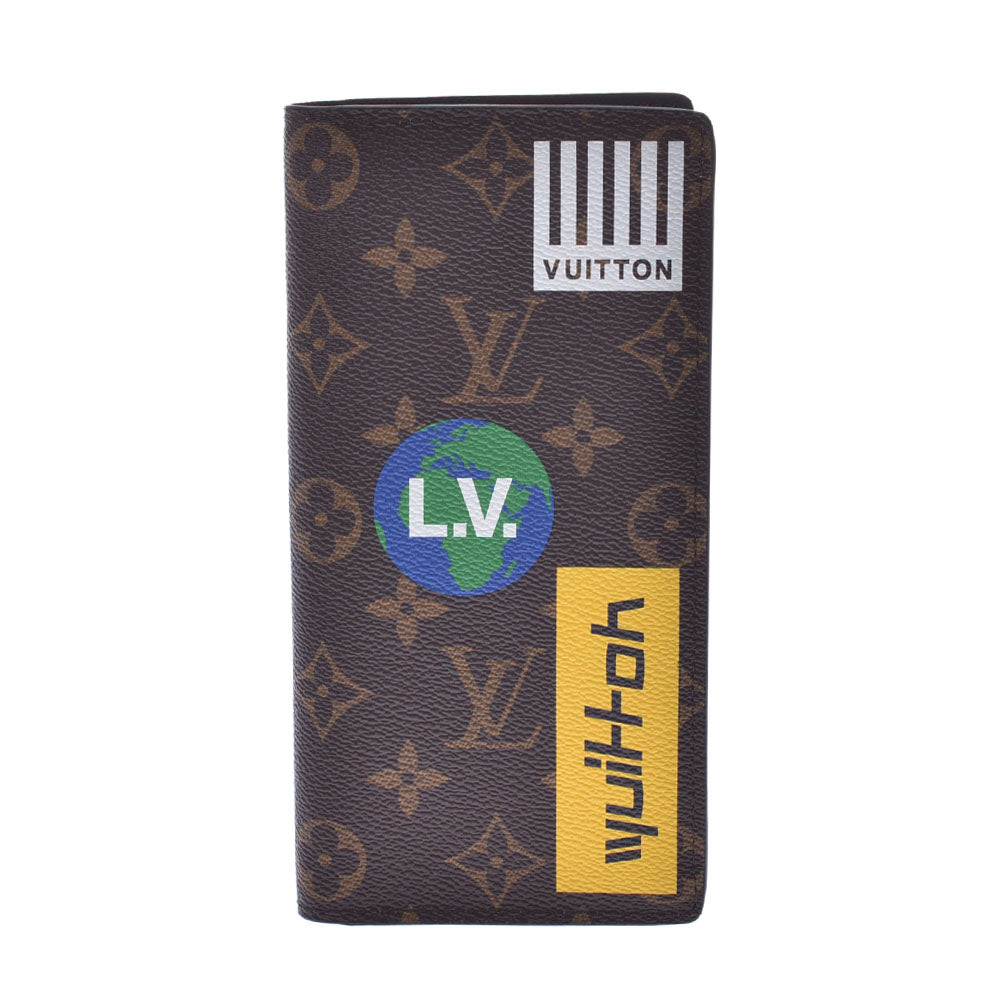 Louis Vuitton Brazza Wallet Monogram Logo Story Brown in Canvas - US