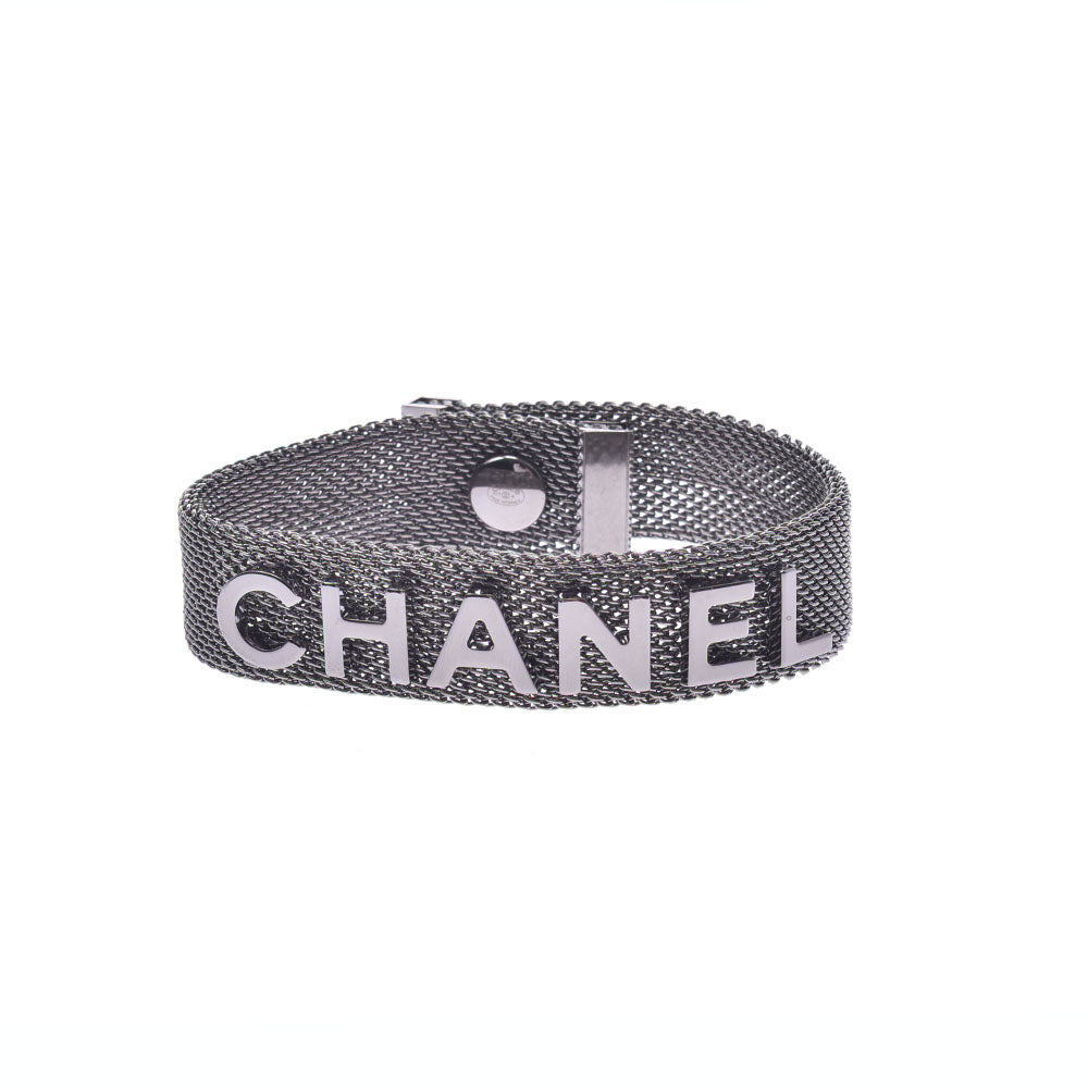 CHANEL シャネル 17年モデル メタルロゴバングル シルバー金具 ユニセックス ブレスレット Aランク 中古 - 【12月限定価格✨】