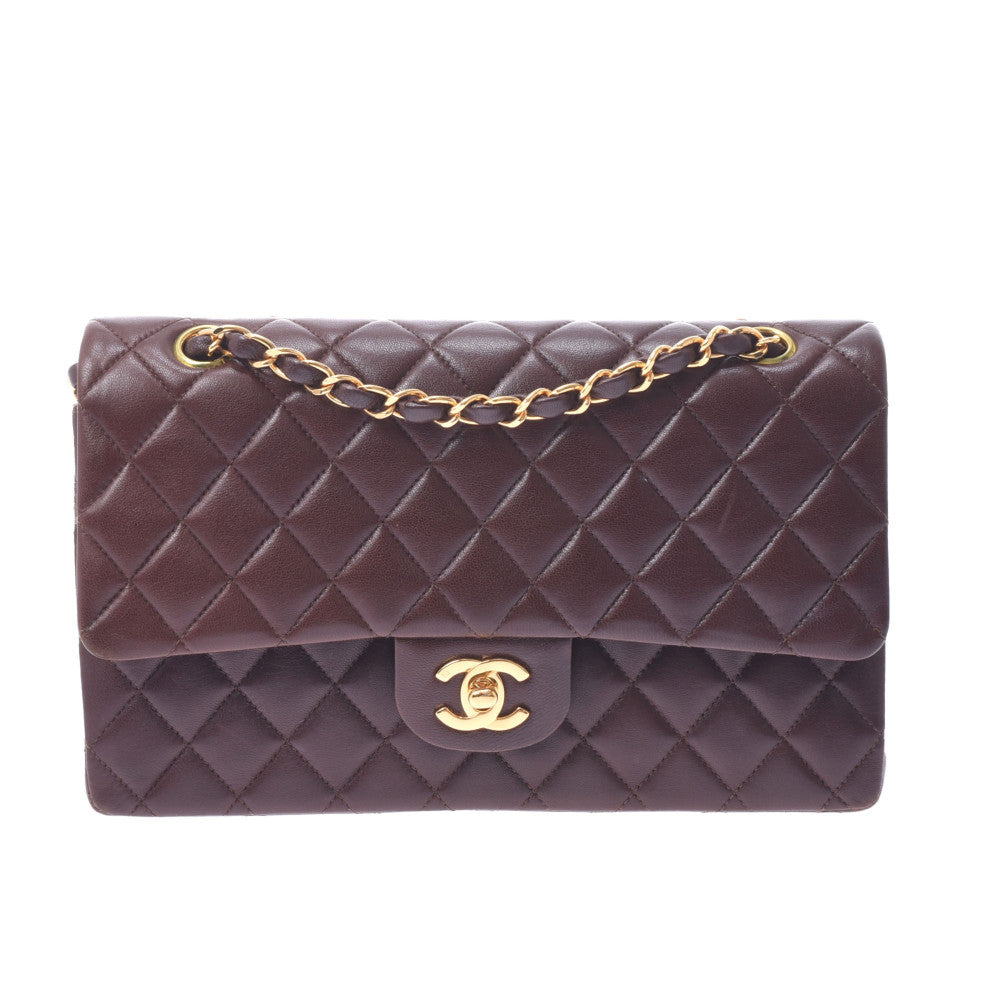 CHANEL シャネル マトラッセ チェーンショルダーバッグ ブラウン 