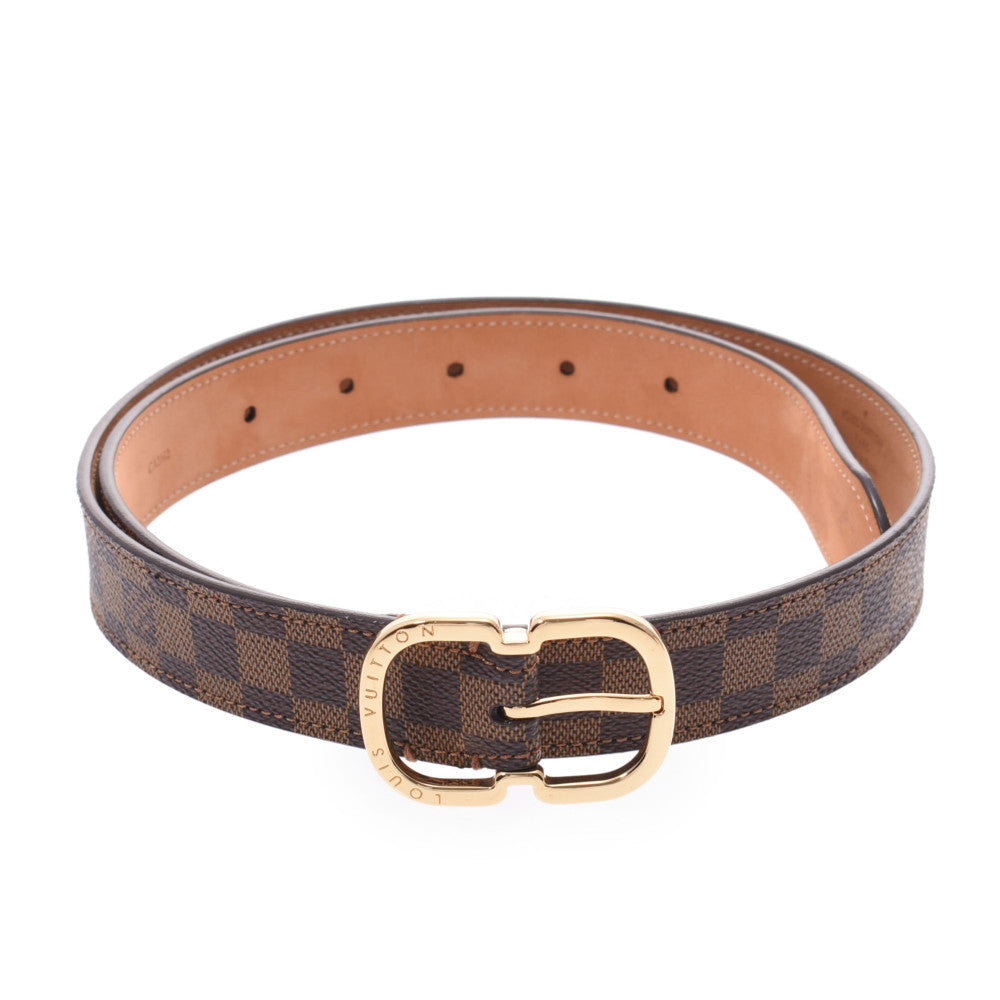 Signature cloth belt Louis Vuitton Brown size 85 cm in Cloth - 37117491