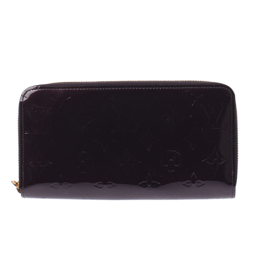 Louis Vuitton Monogram Verni Zippy Amaranto Long Wallet