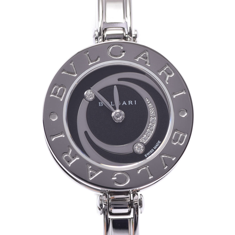 BVLGARI ブルガリ B-ZERO1 ダイヤ バングルウォッチ BZ22S レディース SS 腕時計 クオーツ 黒文字盤 Aランク 中古 -  「スーパーデリバリー」