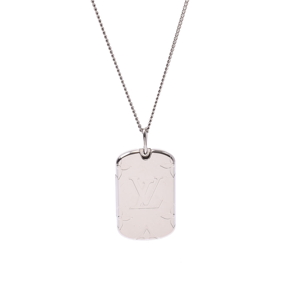 Shop Louis Vuitton Monogram Street Style Plain Silver Logo Necklaces &  Chokers (COLLANA CON PENDENTE MONOGRAM, M62484) by Mikrie