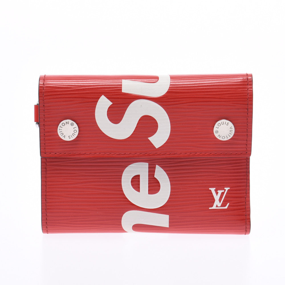 Louis Vuitton Supreme Collaboration Compact Wallet 14127 Red / White Men's  Epireser Chain Wallet M67755 Louis Vuitton Used – 銀蔵オンライン