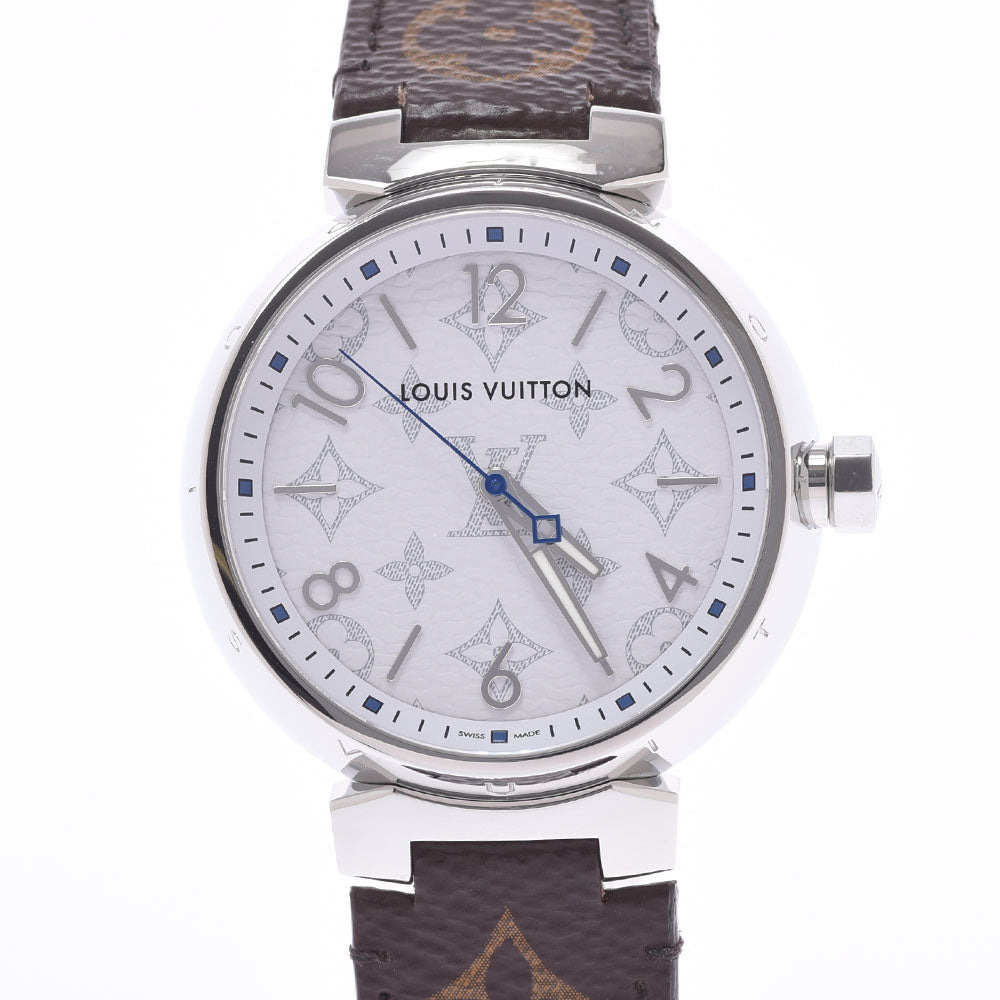 ルイヴィトンタンブール GM モノグラムホワイト メンズ 腕時計 QA114