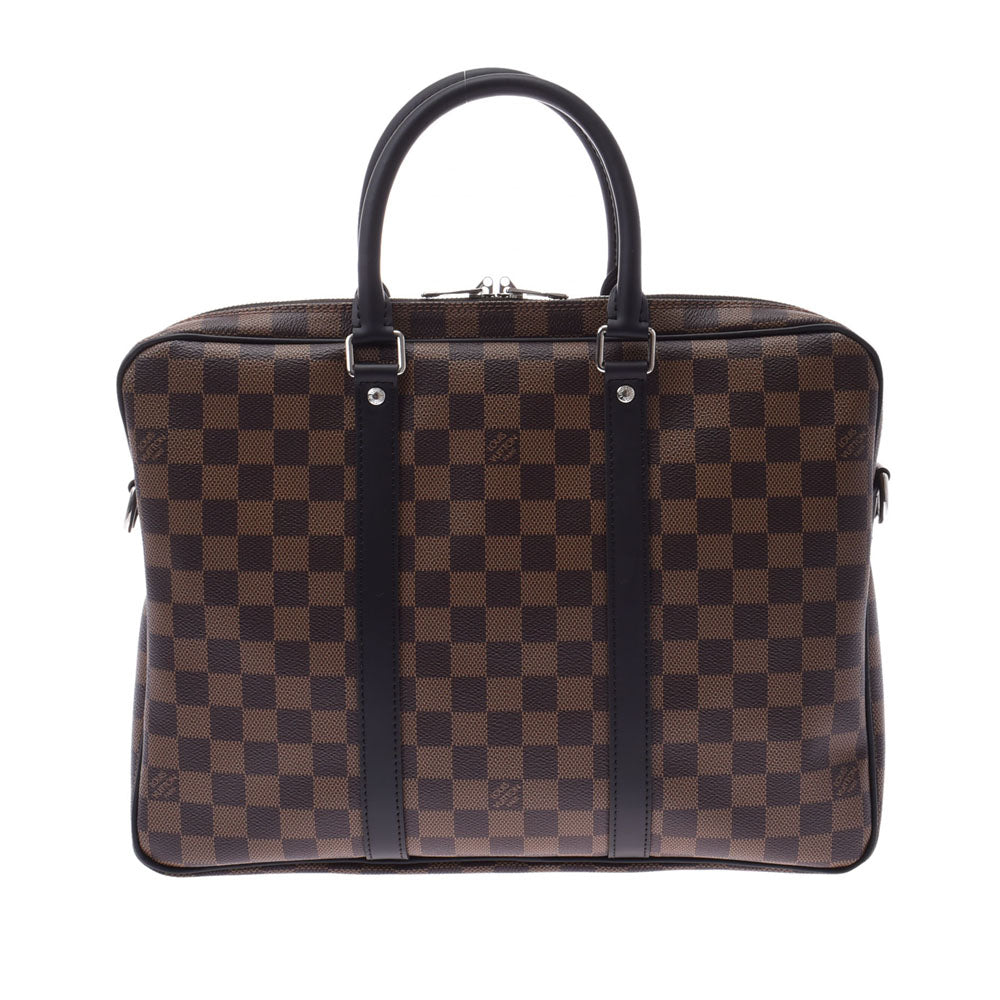 ルイヴィトンPDV PM 14137 ブラウン メンズ ダミエキャンバス ビジネス