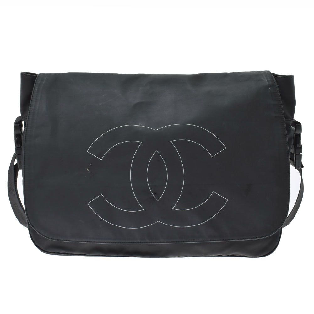 Chanel 14135 Black Unisex messenger bag CHANEL used