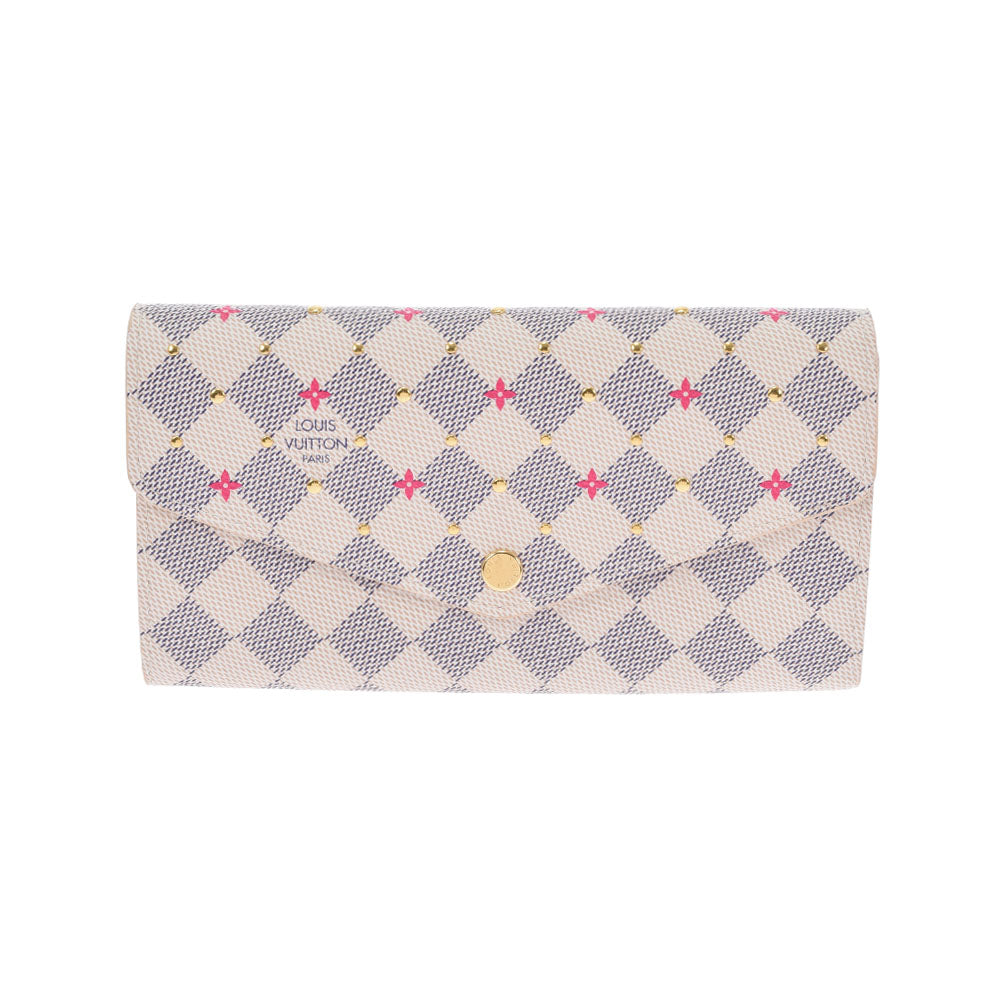 LOUIS VUITTON #35446 Damier Azur Long Sarah Wallet – ALL YOUR BLISS