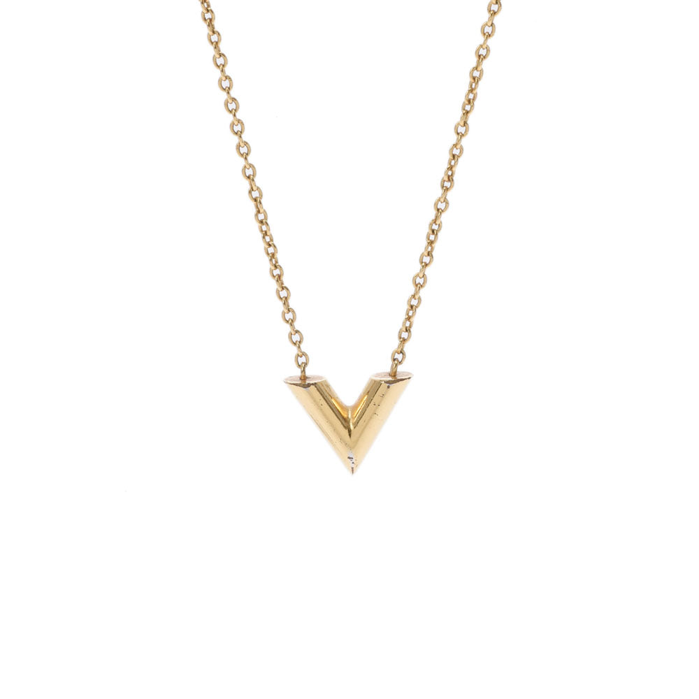 Louis Vuitton Necklace Lv & Me S M61074 GOLD 53-59cm Women Jewelry  w/Box Rank A