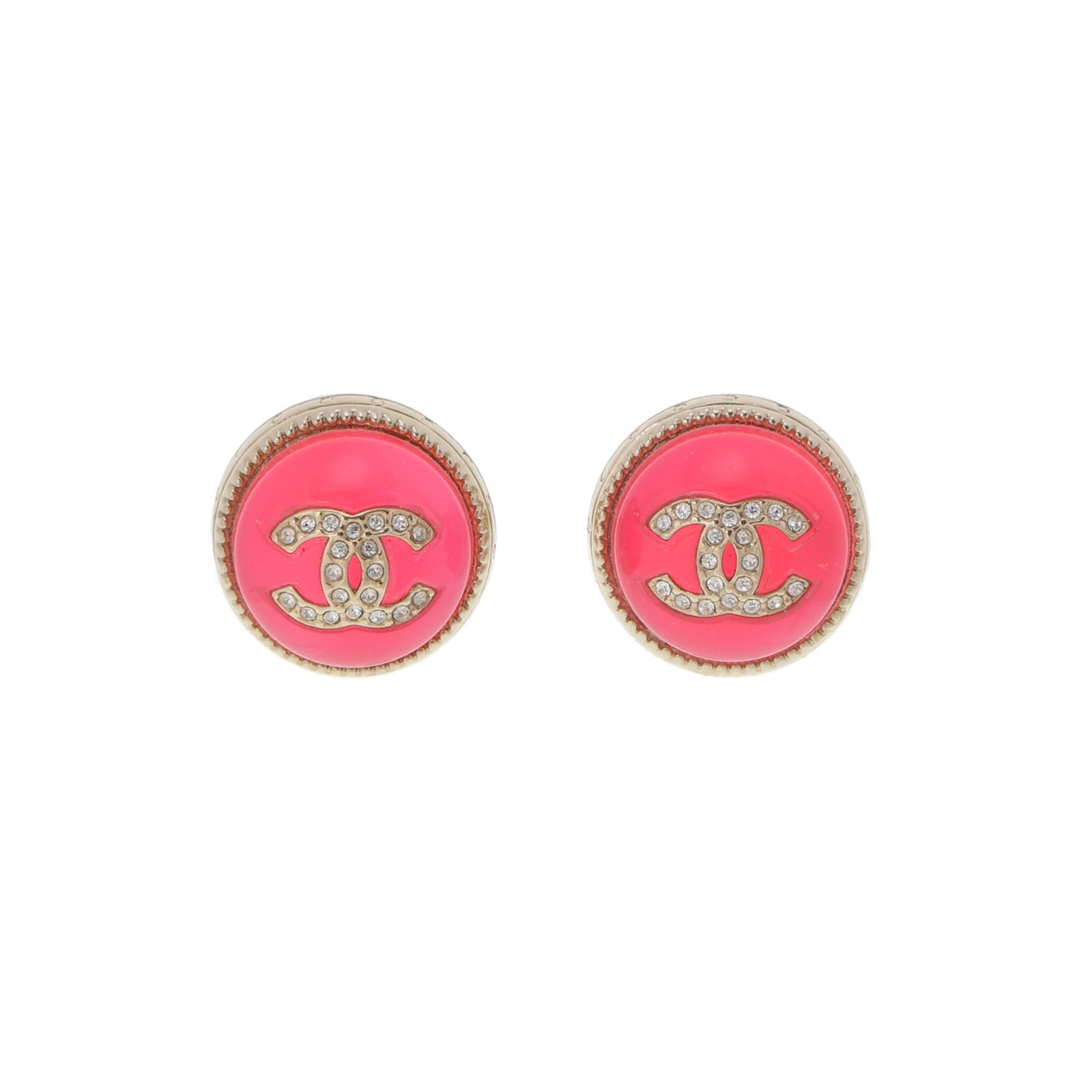 シャネルココマーク 22年モデル ピンク レディース GP ピアス CHANEL