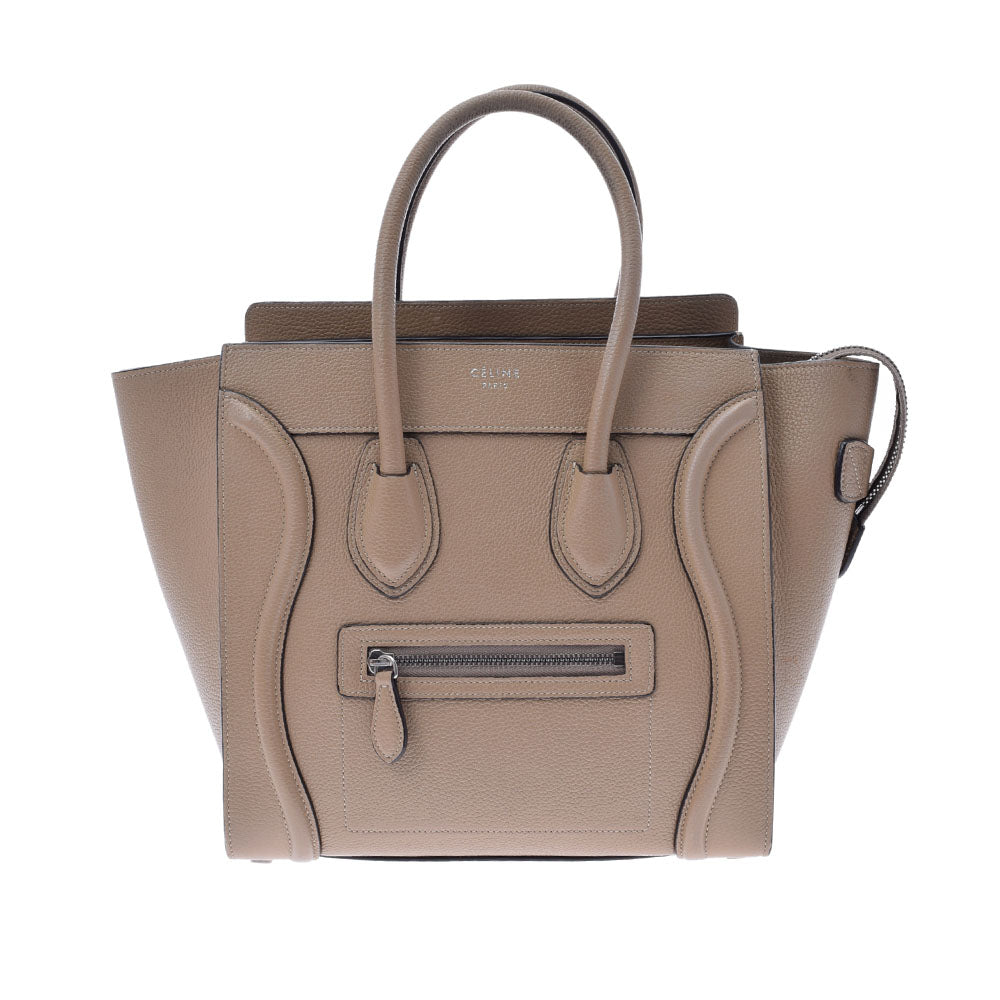CELINE セリーヌ ラゲージ マイクロショッパー ベージュ レディース  