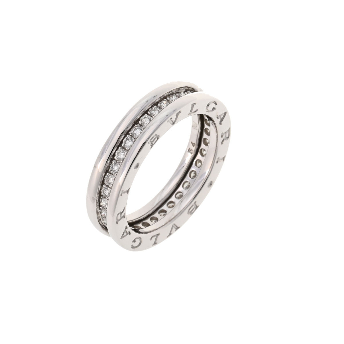 BVLGARI ブルガリ B-ZERO1 フルダイヤ #54 13.5号 レディース 