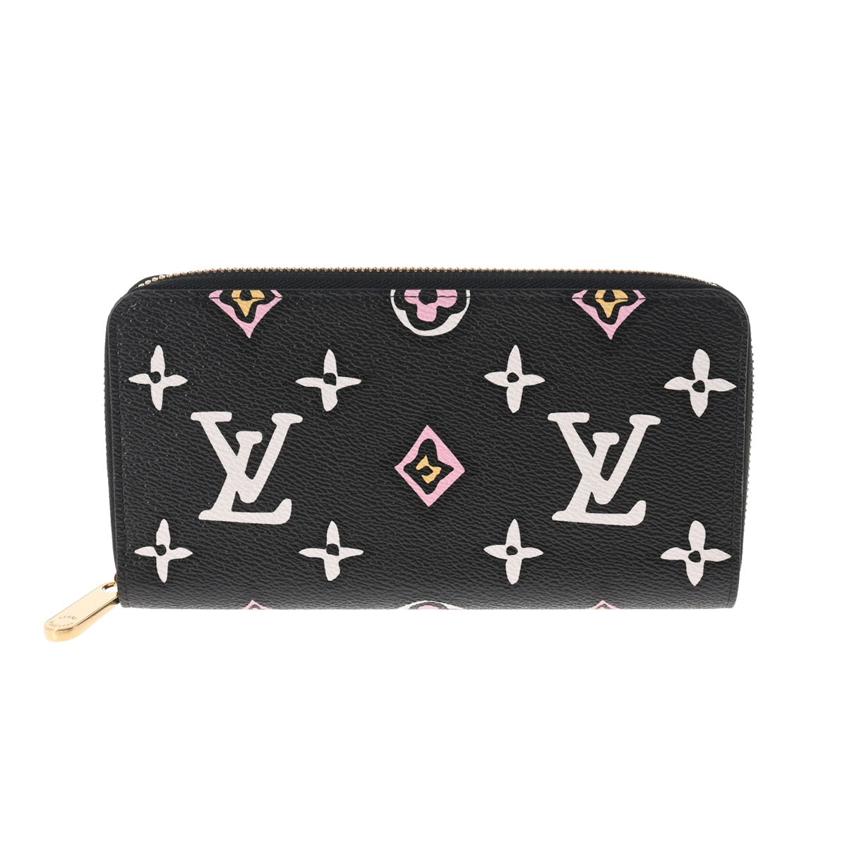 LOUIS VUITTON ルイヴィトン モノグラム ワイルドアットハート ジッピーウォレット ブラック M80683 レディース モノグラムキャンバス  長財布 Aランク 中古 - セール限定SALE