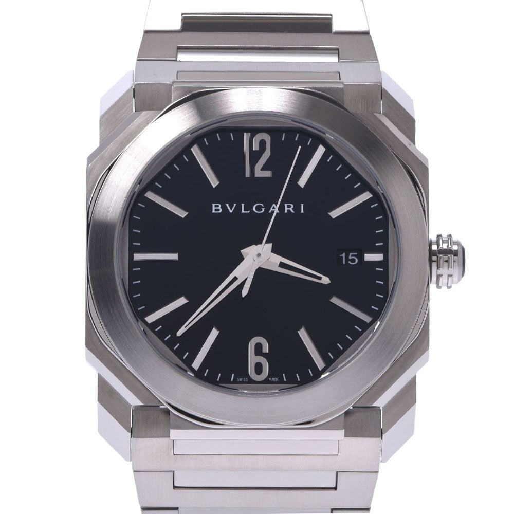 ブルガリ BVLGARI ブルガリ オクト ローマ OC41S メンズ 腕時計 デイト ブラック 文字盤 裏スケルトン 自動巻き VLP 90196560