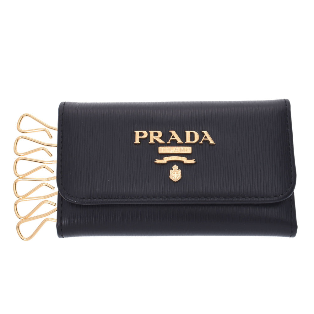 送料無料 正規品 PRADA プラダ 6連キーケース アウトレット 黒