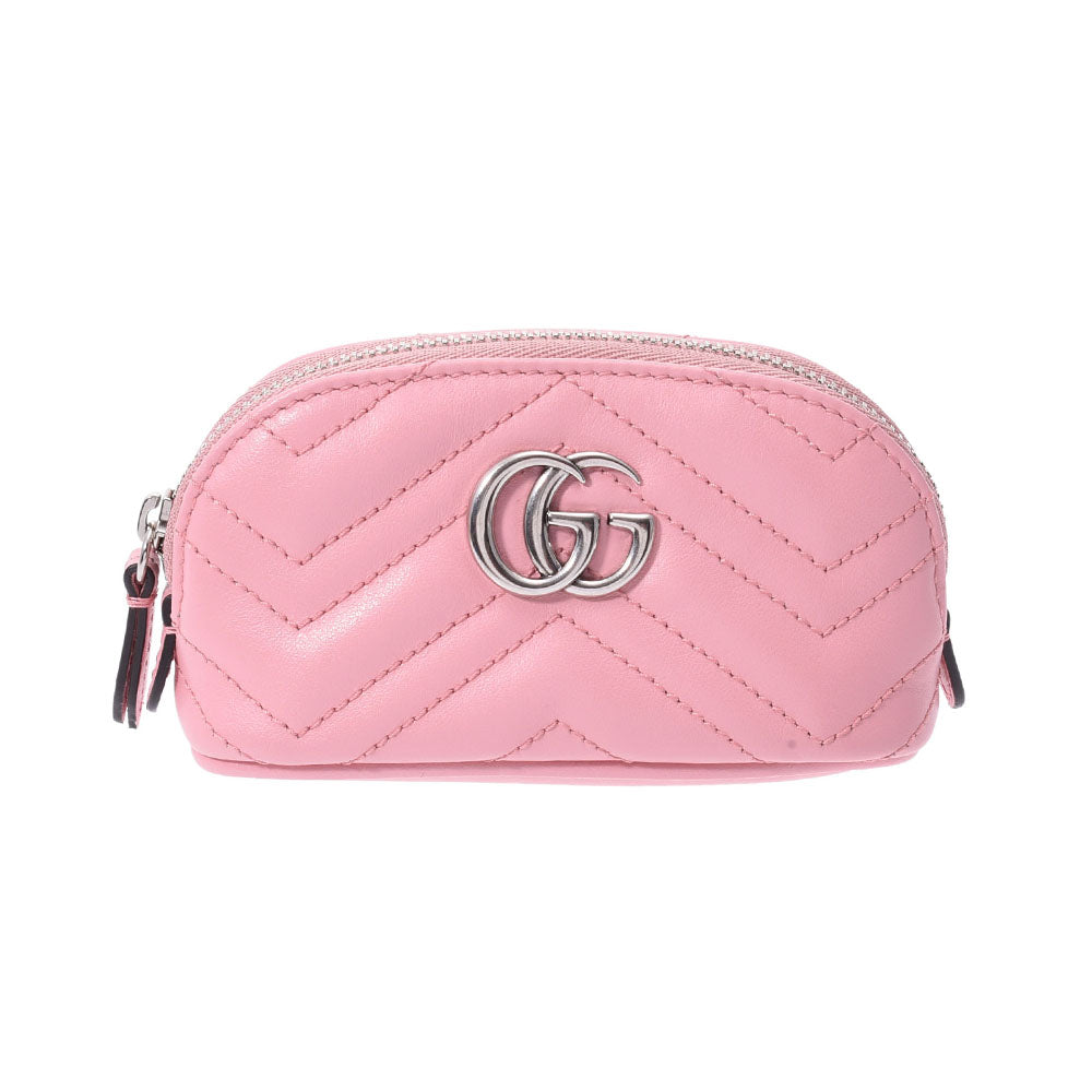 Gucci GG Marmont Key Pouch Pink Ladies Leather Pouch 625691 Gucci