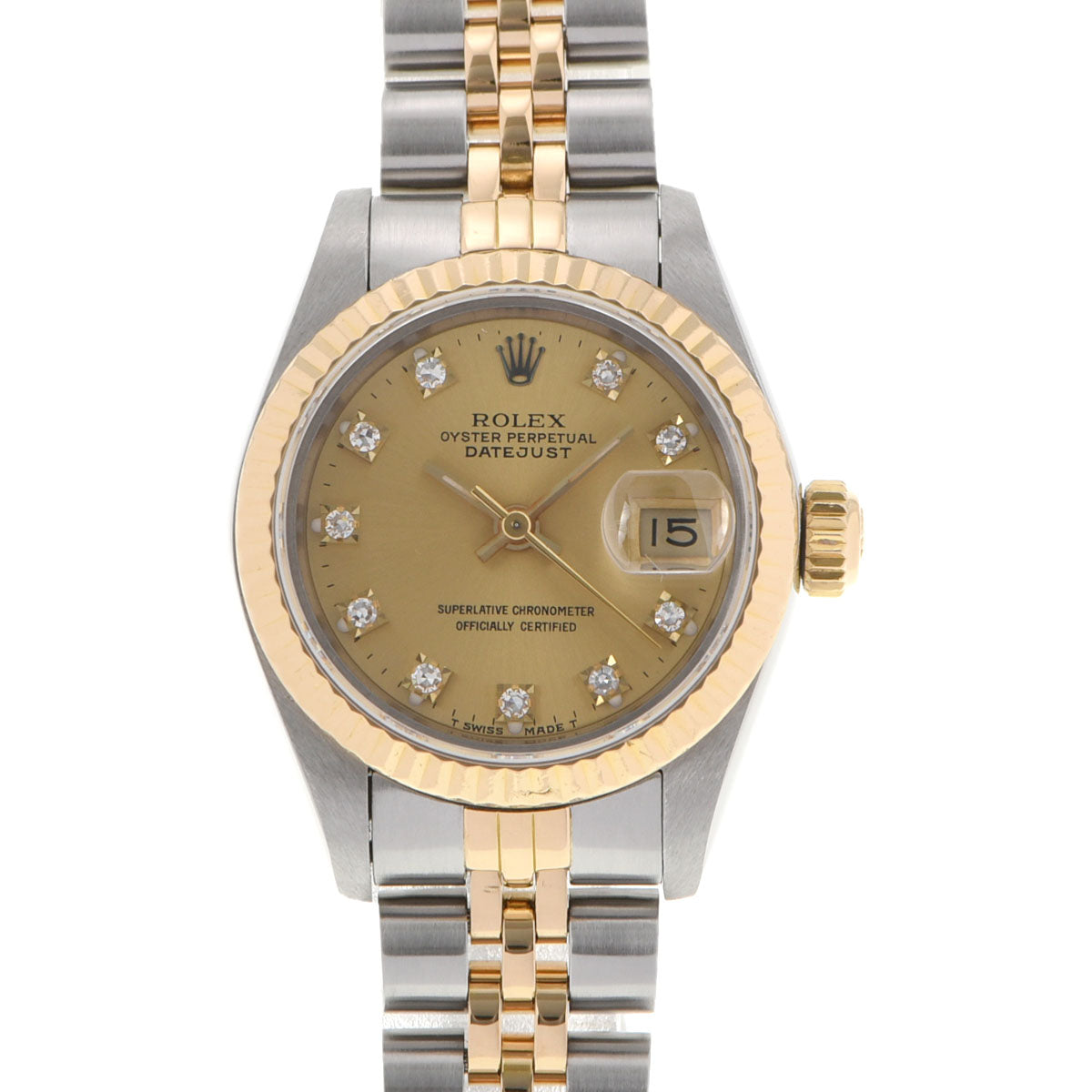 ROLEX デイトジャスト 69173G 10Pダイヤ【正規品】 69173G ブルー ROLEX（ロレックス）デイトジャスト 10Pダイヤ 中古