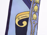 エルメス ツイリー ベルリンヌ馬車に乗って ピンク/黄/紫系 レディース シルク100％ ABランク HERMES 箱 中古 銀蔵