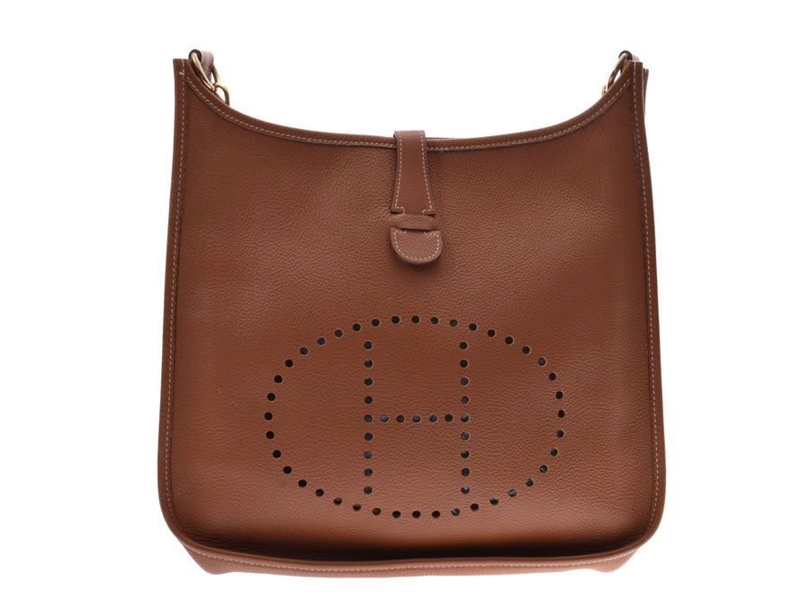 【 訳あり特価‼️】HERMES エルメス エヴリン GM ショルダー社外品 エルメス エヴリンGM ゴールド GP金具 □C刻印 レディース メンズ トゴ