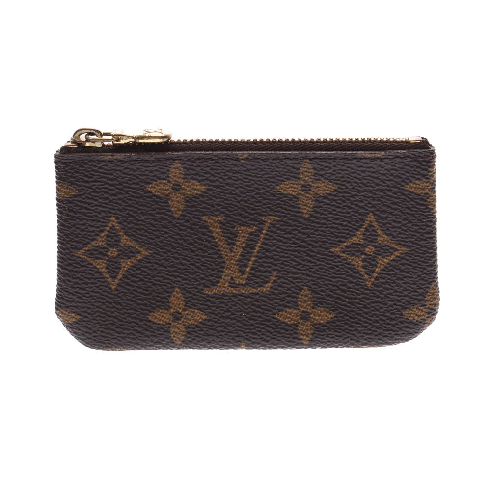 LOUIS VUITTON Key Case Coin Monogram Pochette Cle Canvas/Metal