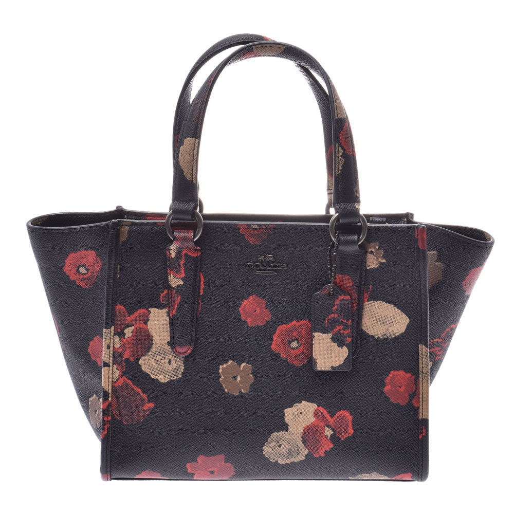 Coach tote bag mini crossbeauty floral print black ladies ' 2WAY