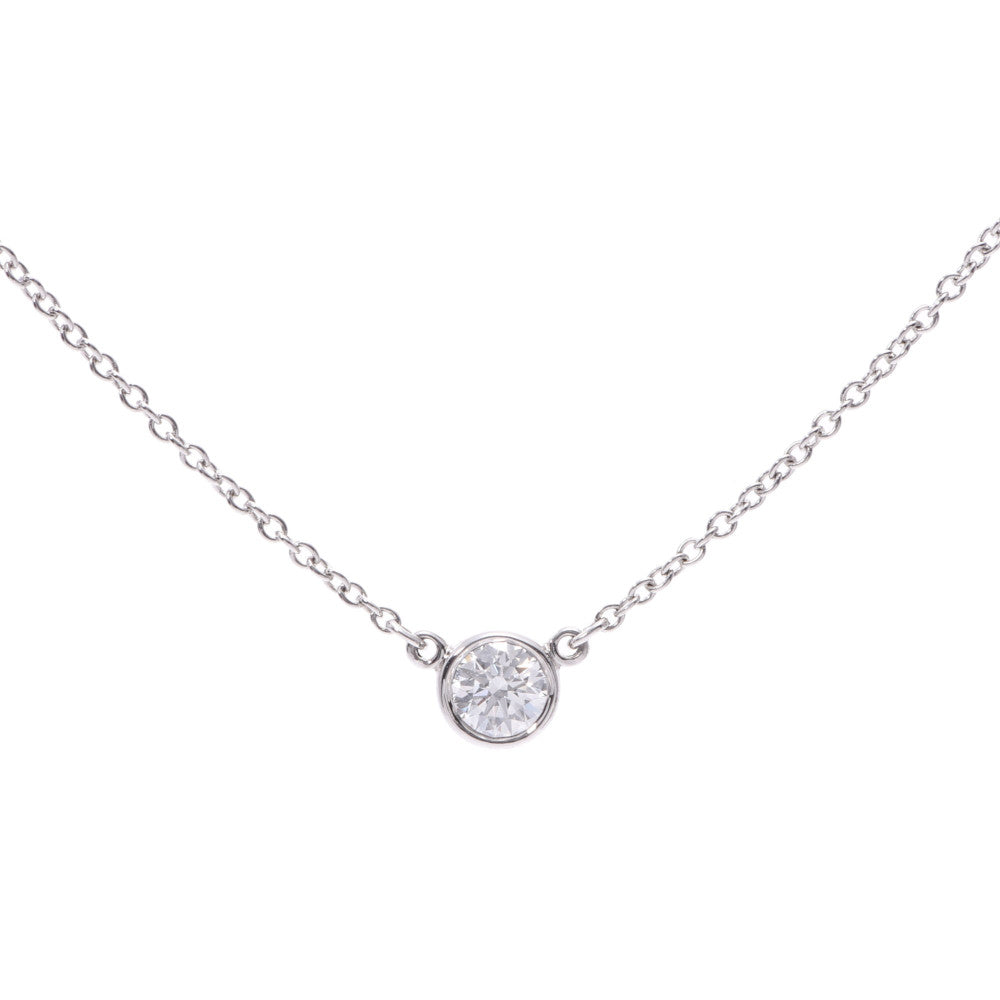 ティファニー TIFFANY＆CO バイザヤード ネックレス pt950 0.08ct Pt950プラチナ ジュエリー