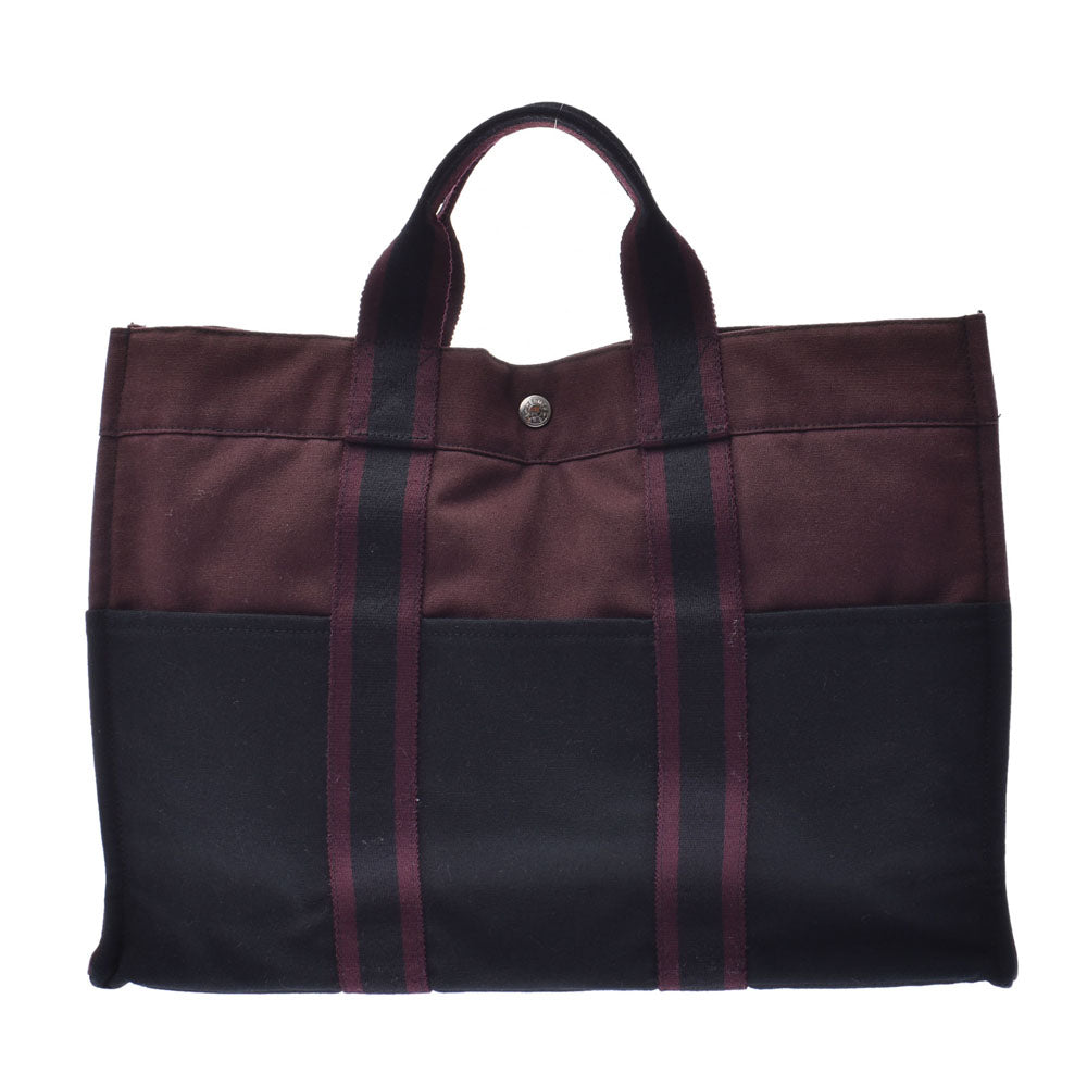 美品　HERMES フールトゥ　ハンドバッグ　 Hロゴ 総柄　南京錠　付き HERMES フールトゥ ハンドバッグ Hロゴ 総柄 南京錠 付き