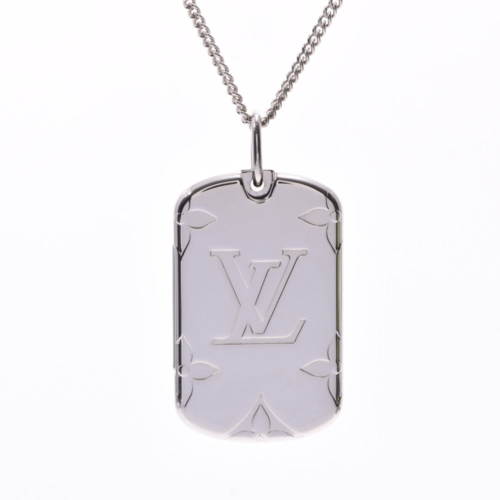Shop Louis Vuitton Monogram Street Style Plain Silver Logo Necklaces &  Chokers (COLLANA CON PENDENTE MONOGRAM, M62484) by Mikrie