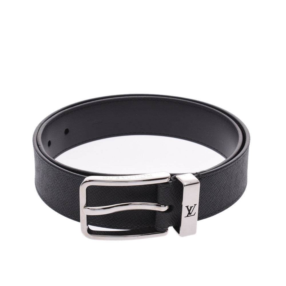 Authentic Louis Vuitton Belt Black with Silver Buckle #1015509