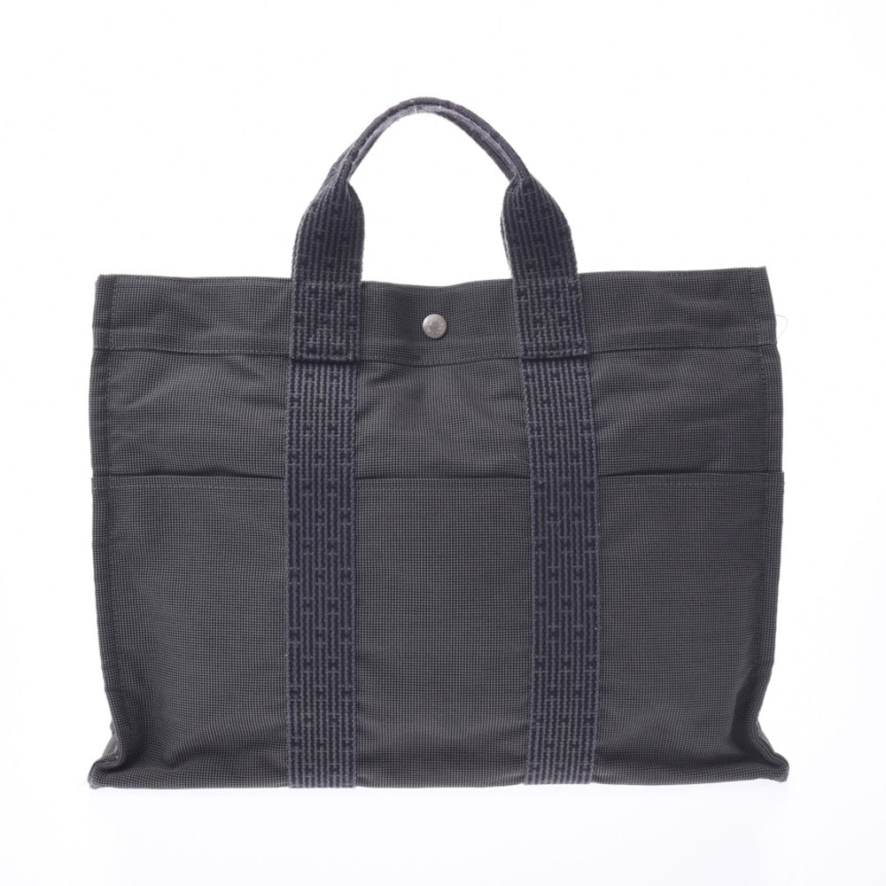 HERMES エルメス エールライン MM グレー ユニセックス キャンバス 