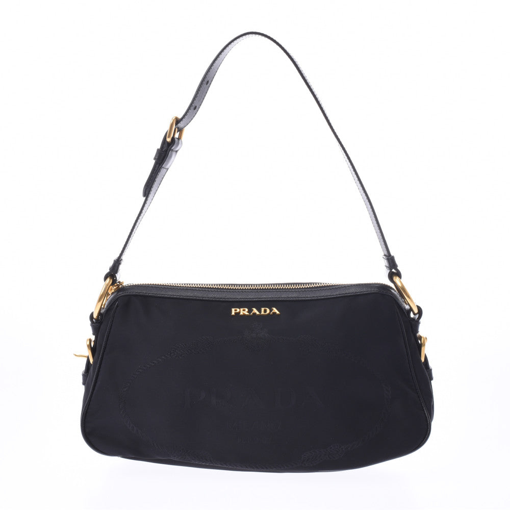 Prada nylon cheap crossbody bag black