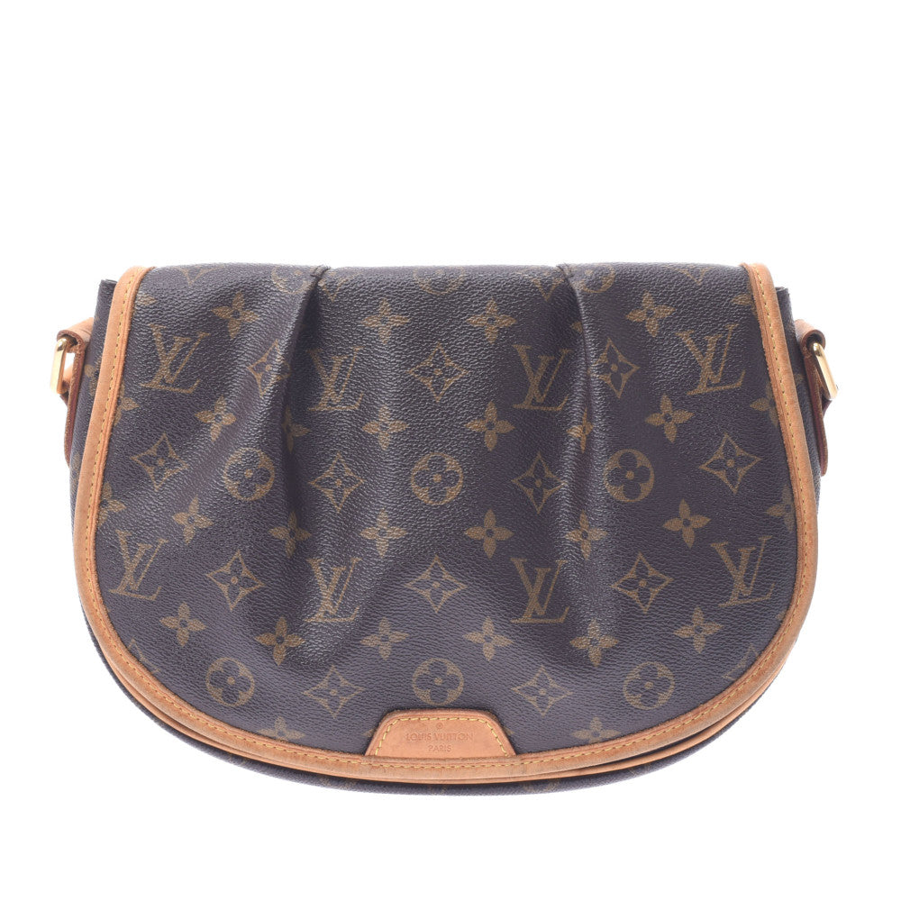 Authentic Louis Vuitton Monogram Menilmontant PM M40474 Shoulder Cross Bag  7989G