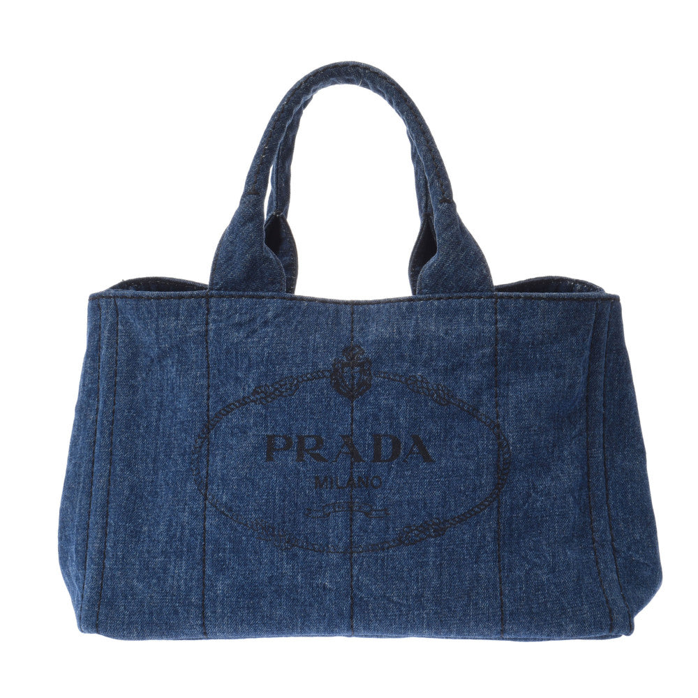 プラダカナパ 青 レディース トートバッグ B1877B PRADA 中古 – 銀蔵 ...