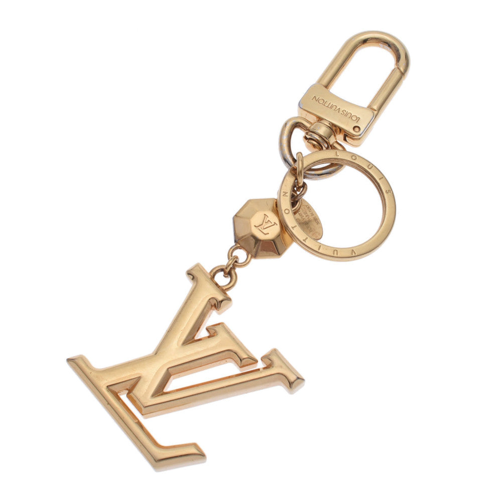 LOUIS VUITTON key ring M65216 Keychain LV Facet metal gold unisex New –