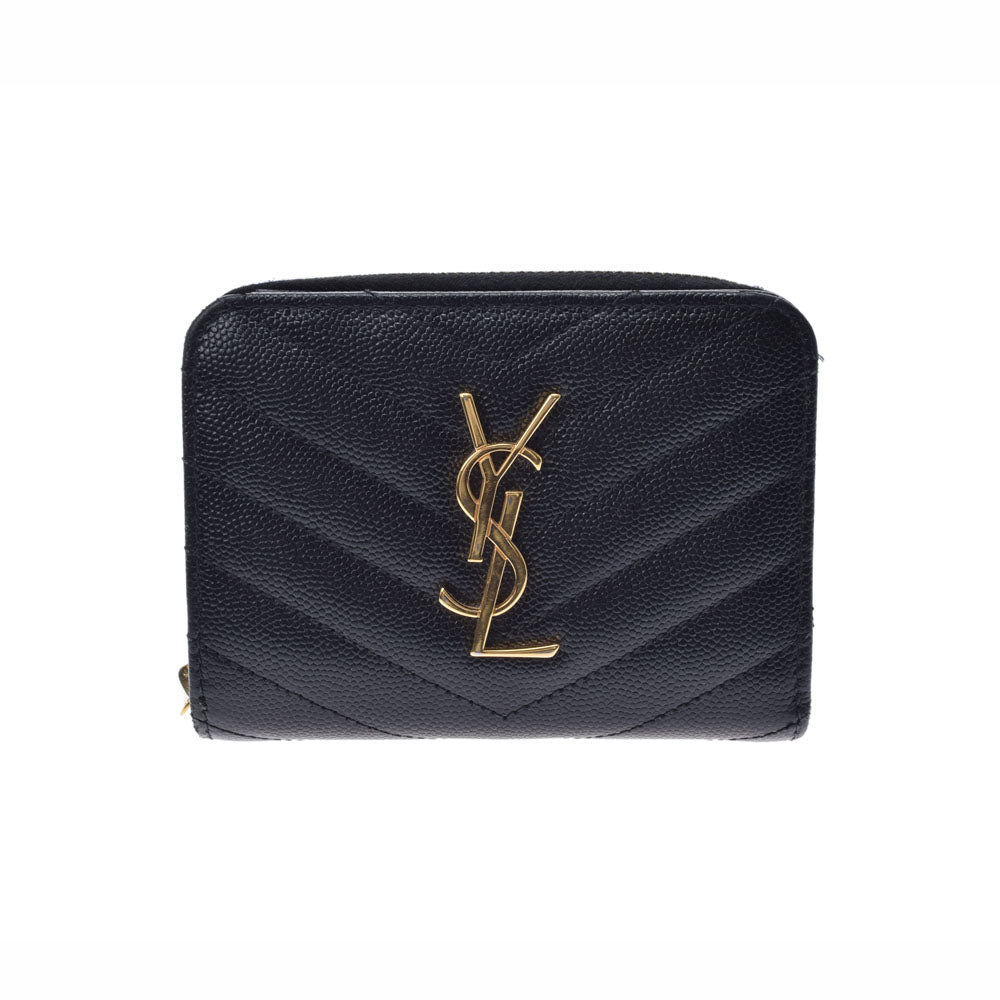 イヴサンローラン Yves Saint Laurent マネークリップ クロコ型押し 