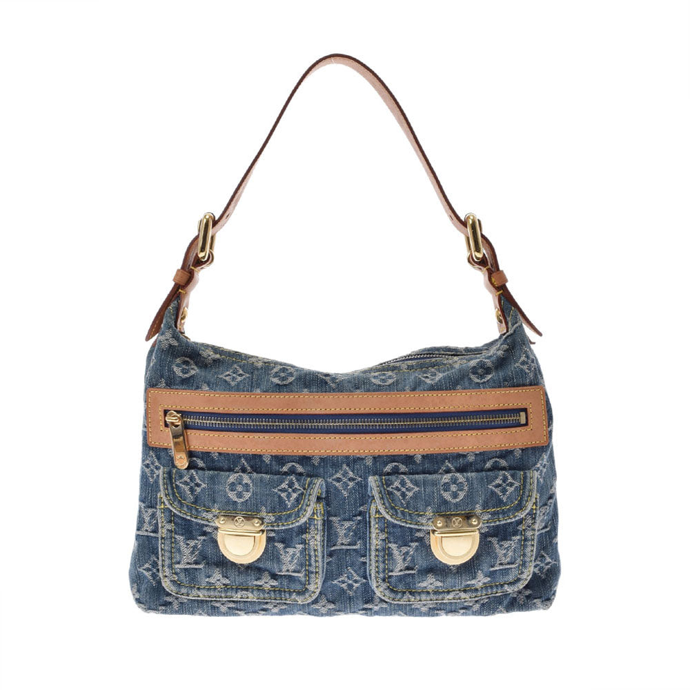 LOUIS VUITTON ルイヴィトン モノグラムデニム バギーPM 青 M95049 