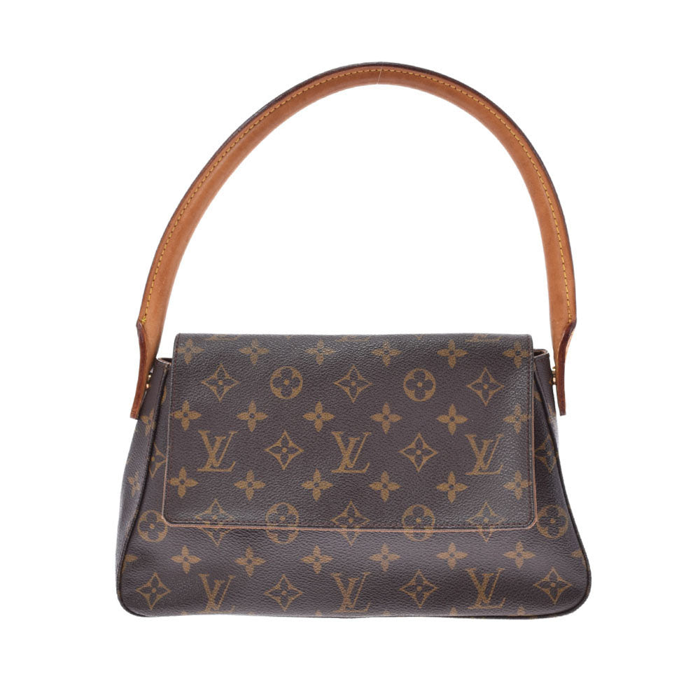 ルイヴィトン ルーピングGM モノグラム ショルダーバッグ モノグラムキャンバス M51145 ブラウン レディース LOUIS VUITTON  中古 ルイヴィトンミニルーピング 14145 ブラウン レディース モノグラム