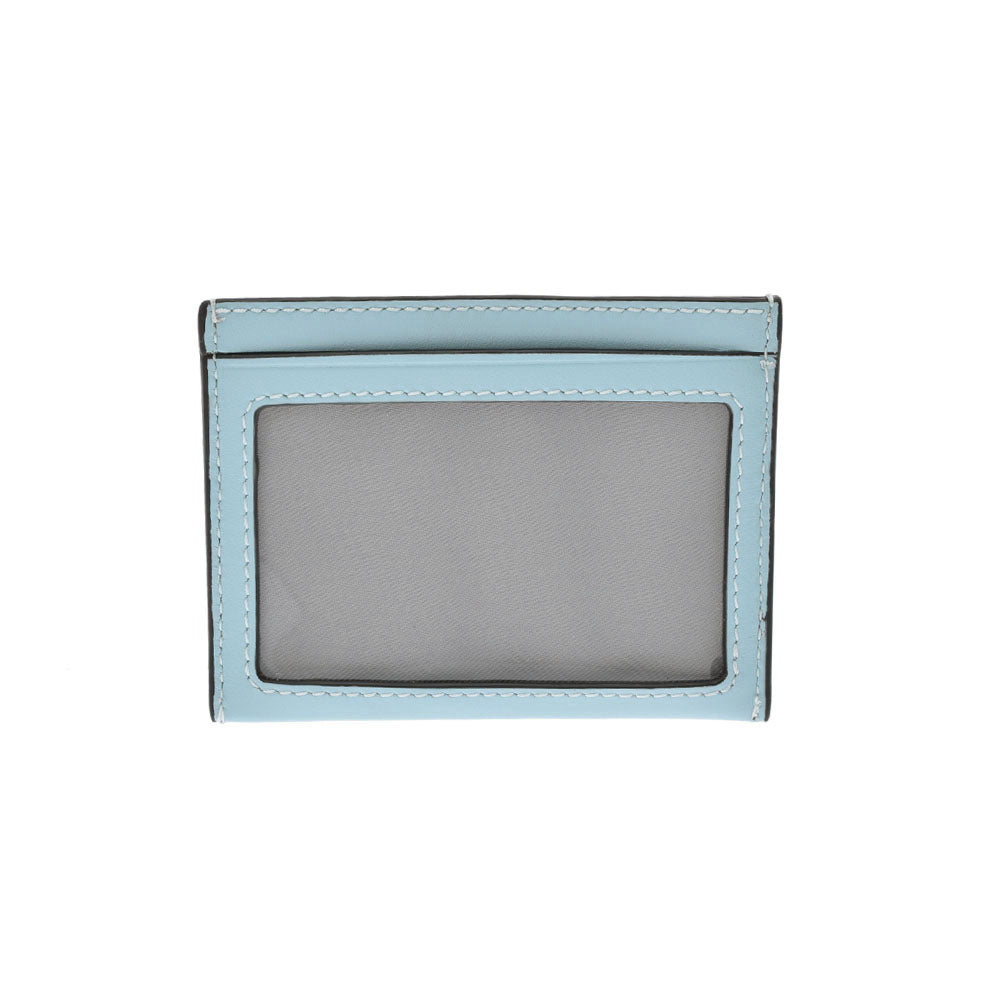 コーチカードケース 水色 ユニセックス カーフ パスケース COACH 中古