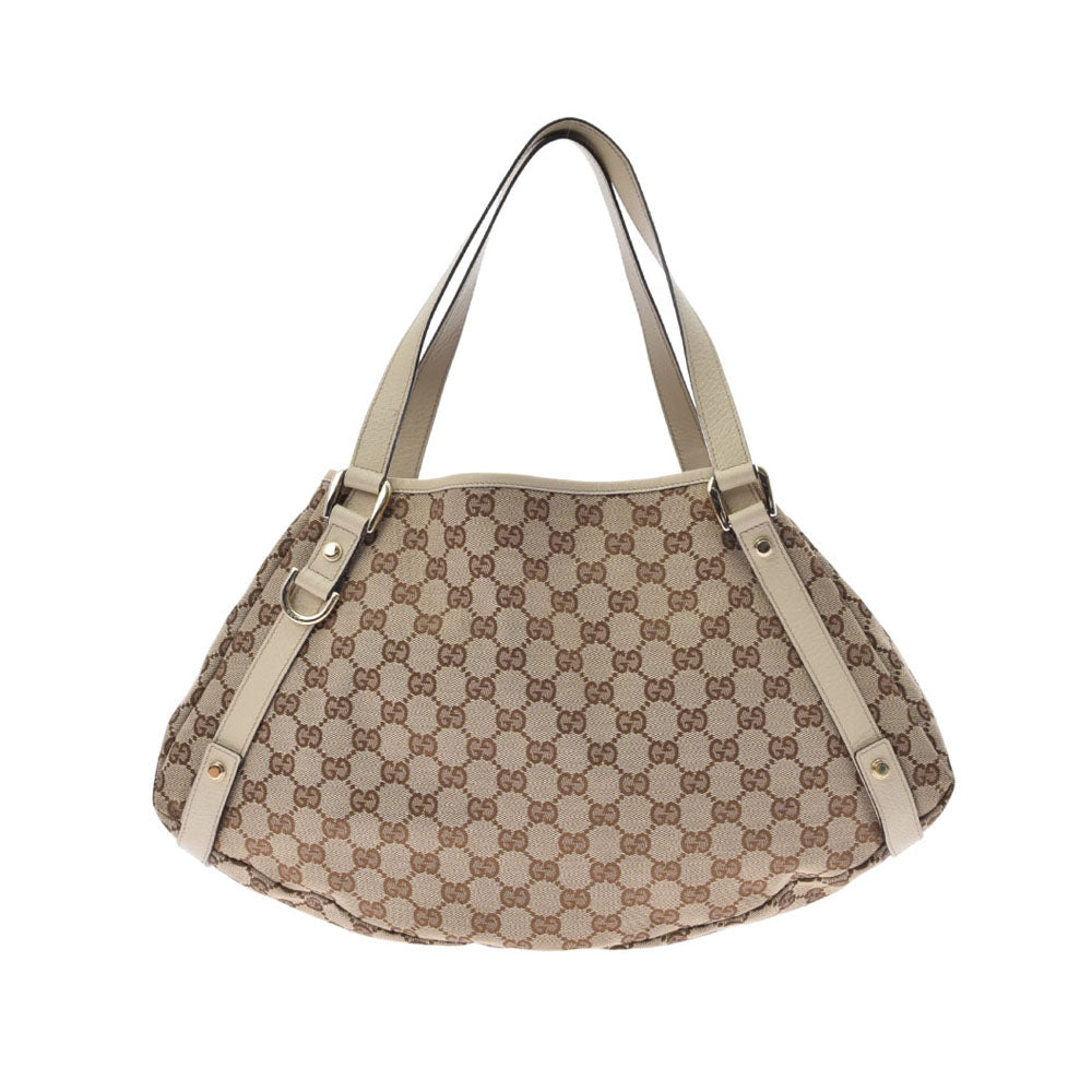 グッチ ベージュ/アイボリー レディース GGキャンバス ハンドバッグ