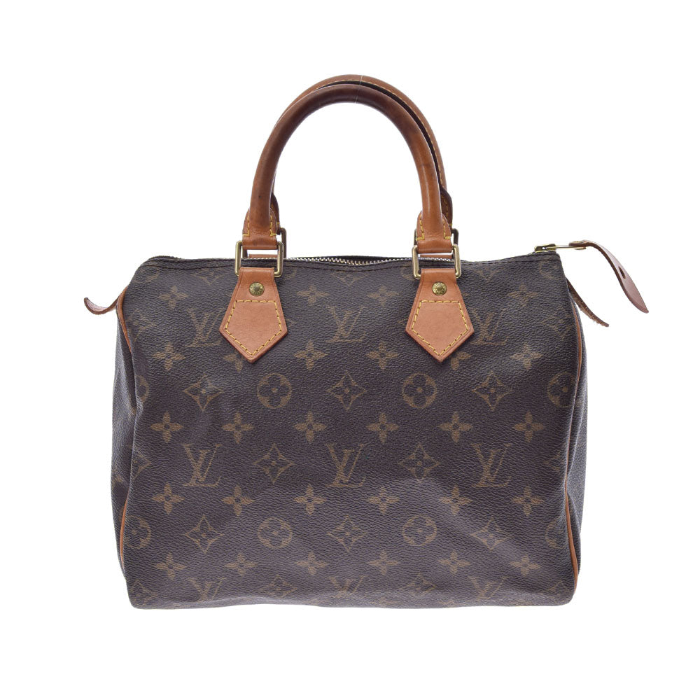 LOUIS VUITTON ルイヴィトン モノグラム スピーディ25 ブラウン 
