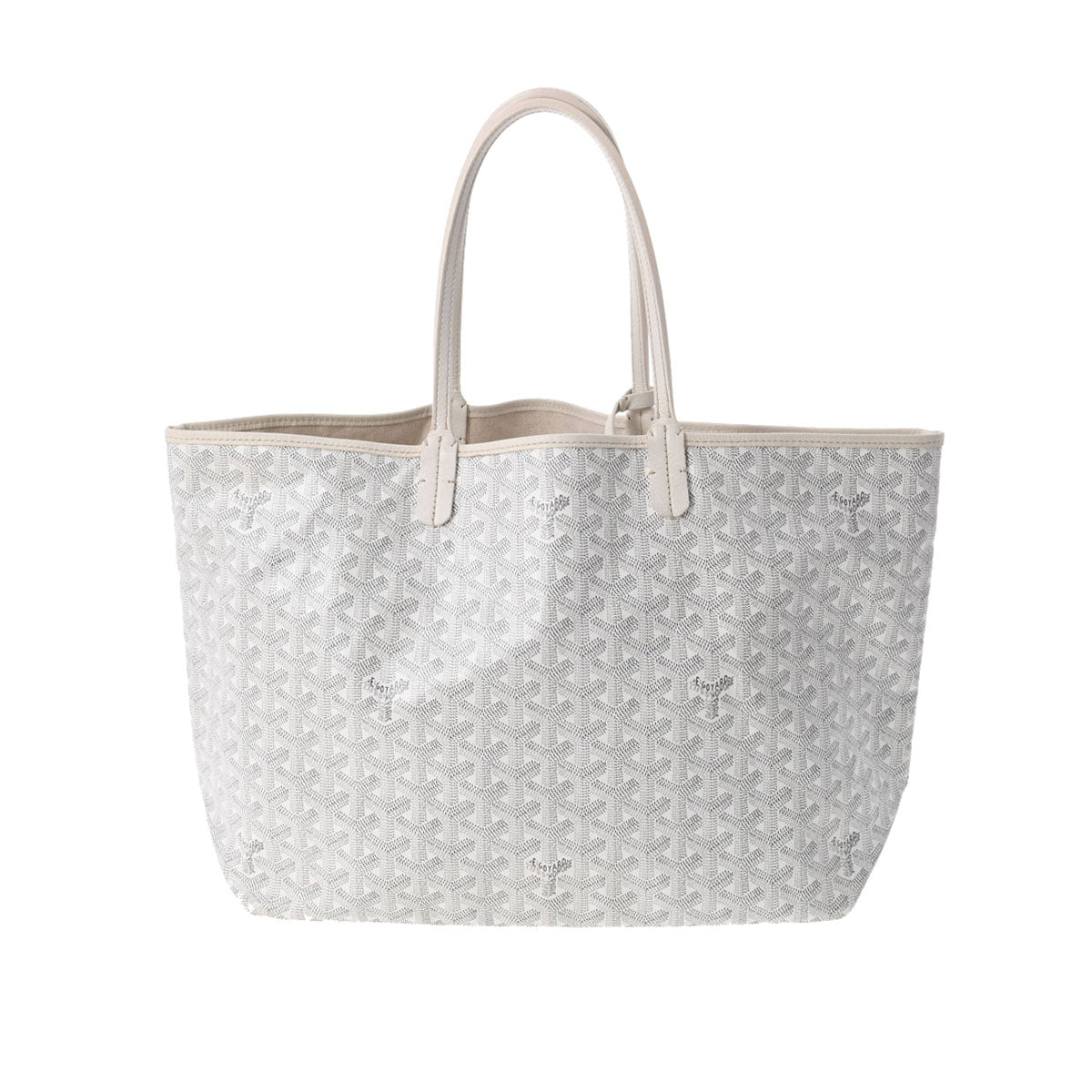 てなグッズや GOYARD ゴヤール サンルイPM ホワイト レディース PVC