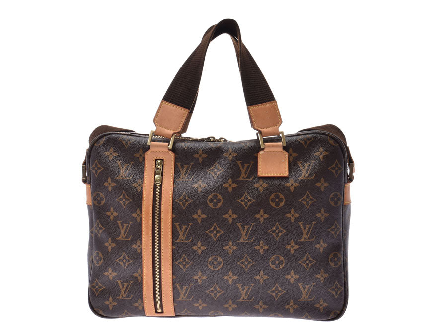 LOUIS VUITTON Business bag M40868 PDJ Monogram macacer Brown black men –