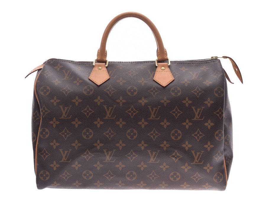 LOUIS VUITTON ルイヴィトン モノグラム スピーディ35 ブラウン M41524 ユニセックス ハンドバッグ ABランク 中古 -  女性が喜ぶ♪